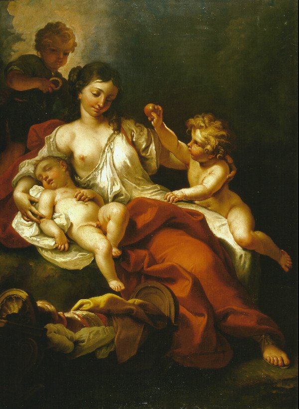 Charity: a painting by Sebastiano Ricci